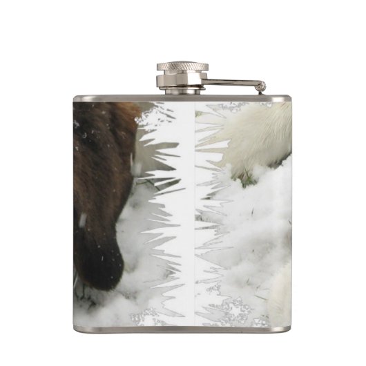 St Bernard Dog Heupfles (Achterkant)