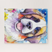 St. Bernard Dog Jigsaw Puzzel (Horizontaal)