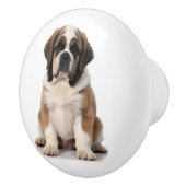St. Bernard Dog Keramische Knop (Rechts)