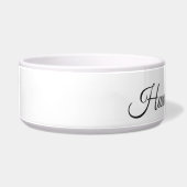 St. Bernard Dog Line Art personalized bowl Voerbakje (Links)