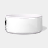 St. Bernard Dog Line Art personalized bowl Voerbakje (Rechts)