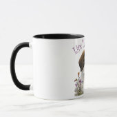 St. Bernard Dog Mom Floral Mok (Links)