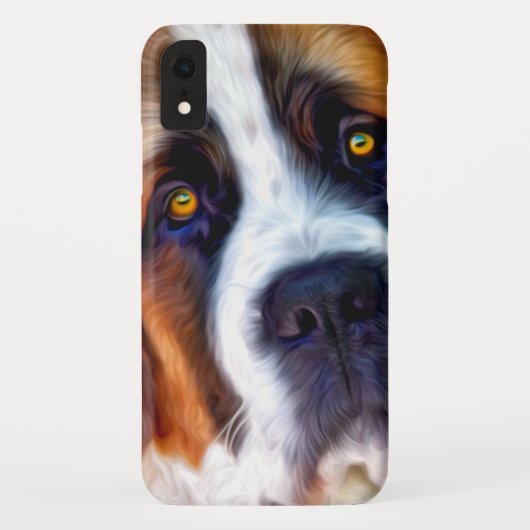 St Bernard Dog Painting Case-Mate iPhone Case (Achterkant)