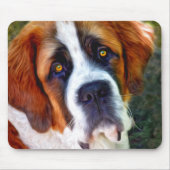 St Bernard Dog Painting Muismat (Voorkant)