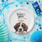 St. Bernard Dog Papieren Bordje (Feest)