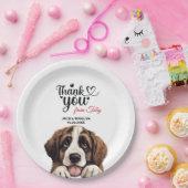 St. Bernard Dog Papieren Bordje (Feest)