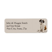 St. Bernard Dog Pet Animal Label (Voorkant)
