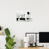 St. Bernard Dog Poster (Thuiskantoor)