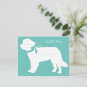 St. Bernard Dog Puppy Bedankkaart (Staand voorkant)