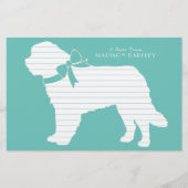 St. Bernard Dog Puppy Briefpapier (Voorkant)