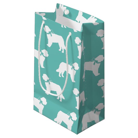 St. Bernard Dog Puppy Klein Cadeauzakje (Voorkant Gekanteld)