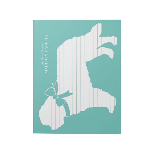 St. Bernard Dog Puppy Notitieblok (Linkerzijde)