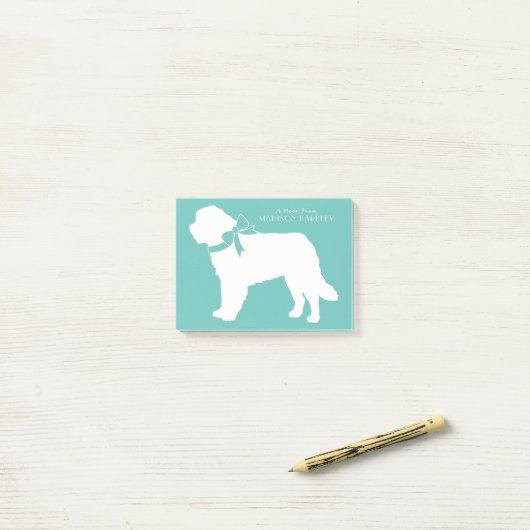 St. Bernard Dog Puppy Post-it® Notes (Op bureau)