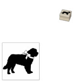 St. Bernard Dog Puppy Rubberstempel (Gestempeld)