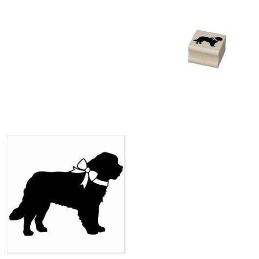 St. Bernard Dog Puppy Rubberstempel (Gestempeld)