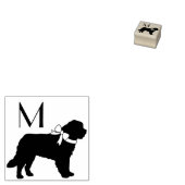 St. Bernard Dog Puppy Rubberstempel (Gestempeld)