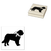St. Bernard Dog Puppy Rubberstempel (Gestempeld)