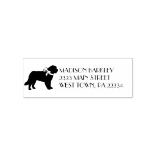 St. Bernard Dog Puppy Zelfinktende Stempel