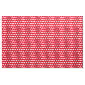 St Bernard Dog Silhouette Pet Red Stof (Yard (91,4 cm))