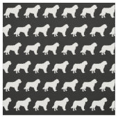 St Bernard Dog Silhouette Pet Stof (Swatch)