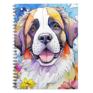 St. Bernard Dog Spiral Notitieboek