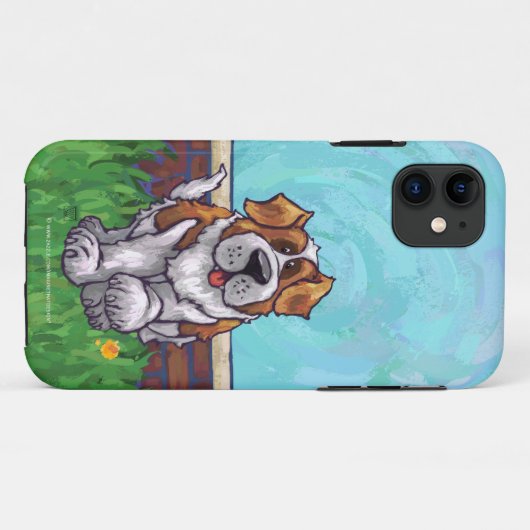 St. Bernard Electronics Case-Mate iPhone Case (Achterkant (horizontaal))