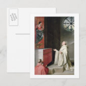 St. Bernard en de Maagd Briefkaart (Voorkant / Achterkant)
