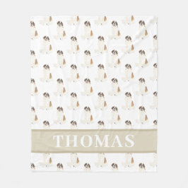 St. Bernard Fleece Deken