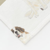 St. Bernard Fleece Deken (Hoek)