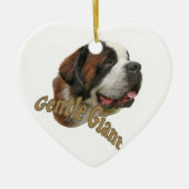St. Bernard Gentle Giant Keramisch Ornament (Voorkant)