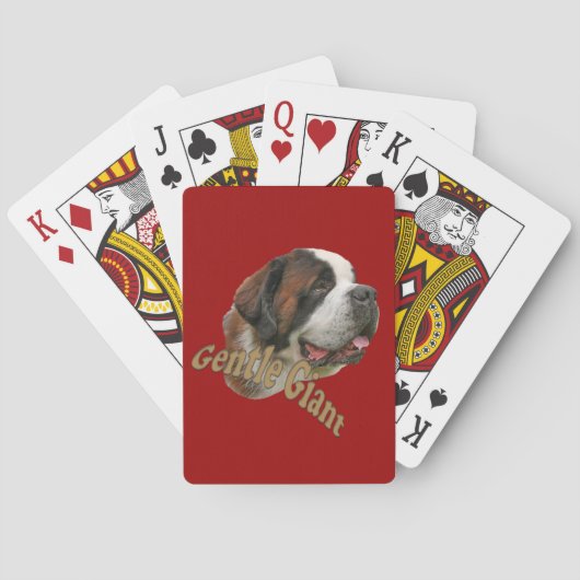 St. Bernard Gentle Giant Speelkaarten (Achterkant)
