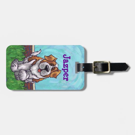 St. Bernard Gifts & Accessoires Bagagelabel (Voorkant horizontaal)