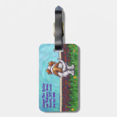 St. Bernard Gifts & Accessoires Bagagelabel (Achterkant verticaal)
