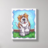 St. Bernard Gifts & Accessoires Canvas Afdruk (Voorkant)