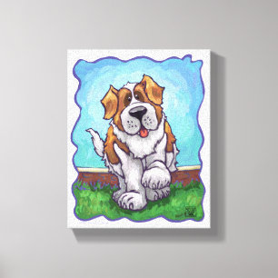 St. Bernard Gifts & Accessoires Canvas Afdruk