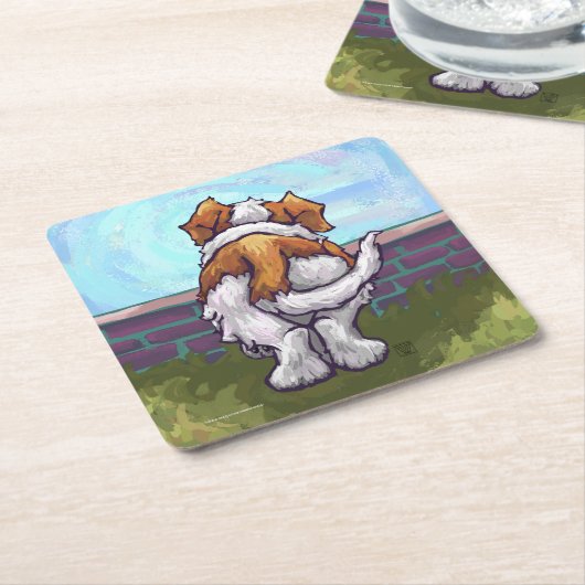 St. Bernard Gifts & Accessoires Kartonnen Onderzetters (Schuin)