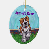 St. Bernard Gifts & Accessoires Keramisch Ornament (Rechts)