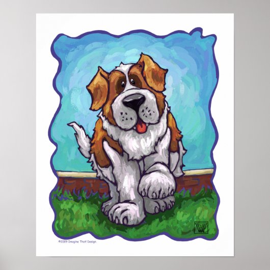 St. Bernard Gifts & Accessoires Poster (Voorkant)