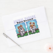 St. Bernard Gifts & Accessoires Vierkante Sticker (Envelop)