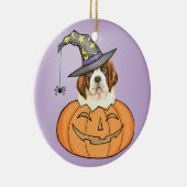 St. Bernard Halloween Keramisch Ornament (Rechts)