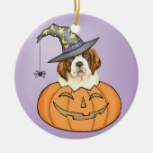 St. Bernard Halloween Keramisch Ornament (Voorkant)