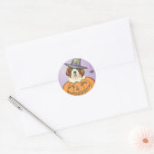 St. Bernard Halloween Ronde Sticker (Envelop)