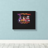 St. Bernard Halloween Thanksgiving Kerstles Canvas Afdruk (Insitu (Houten vloer))