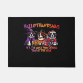St. Bernard Halloween Thanksgiving Kerstles Deurmat (Voorkant)