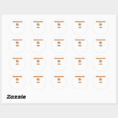 St. Bernard Halloween Thanksgiving Kerstles Ronde Sticker (Vel)