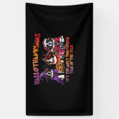 St. Bernard Halloween Thanksgiving Kerstles Spandoek (Verticaal)