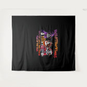 St. Bernard Halloween Thanksgiving Kerstles Wandkleed (Voorkant (horizontaal))