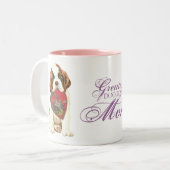 St. Bernard Heart mama Tweekleurige Koffiemok (Voorkant links)