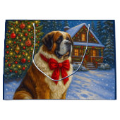 St. Bernard Holiday   Groot Cadeauzakje (Voorkant)