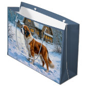St Bernard Holiday Groot Cadeauzakje (Voorkant Gekanteld)